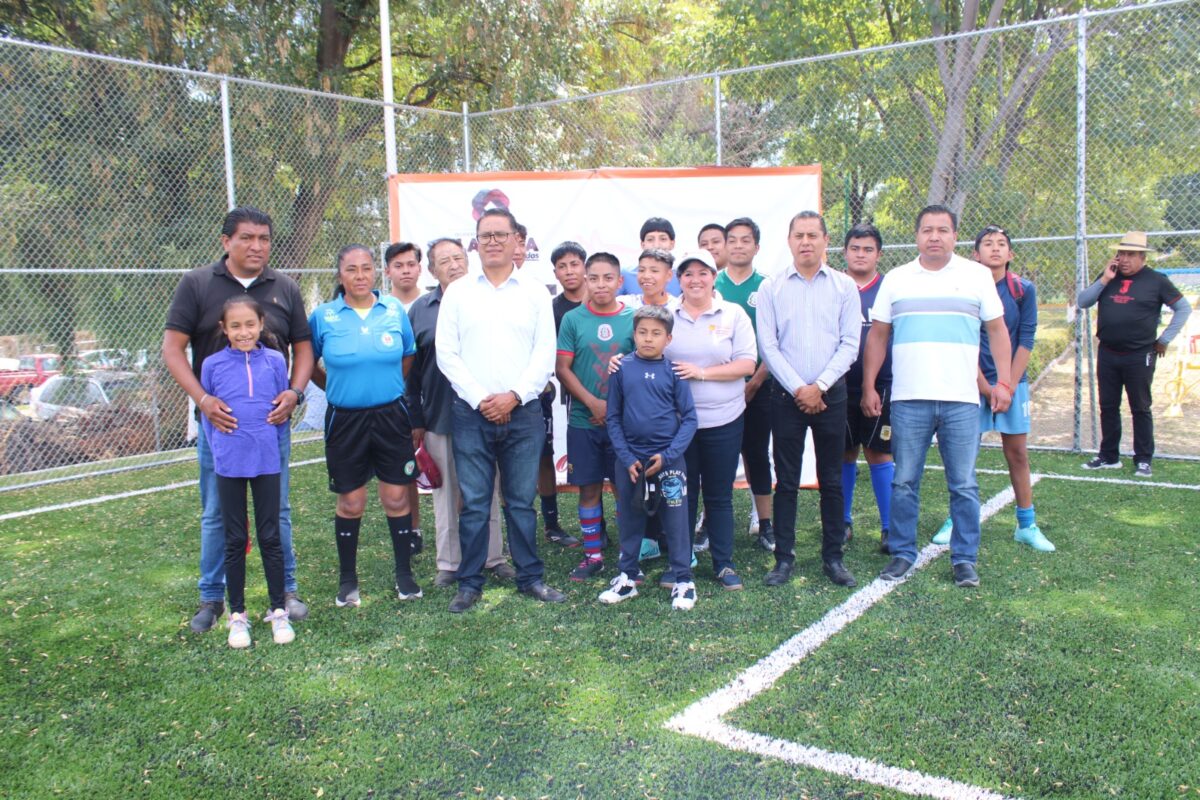 Inaugura alcaldesa capitalina unidad deportiva rehabilitada en Ixtulco