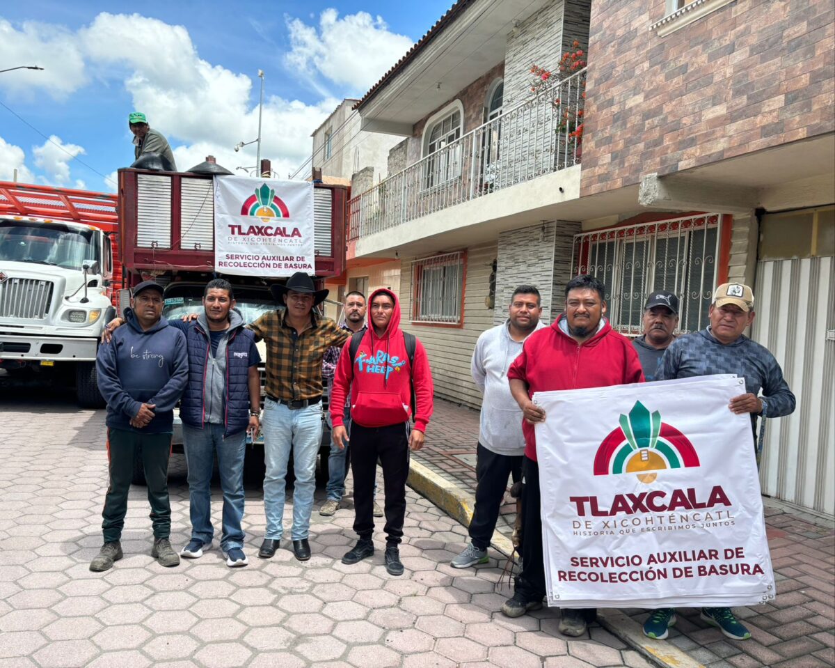 Trabaja Ayuntamiento de Tlaxcala en mejorar el servicio de recolección de basura en comunidades y delegaciones