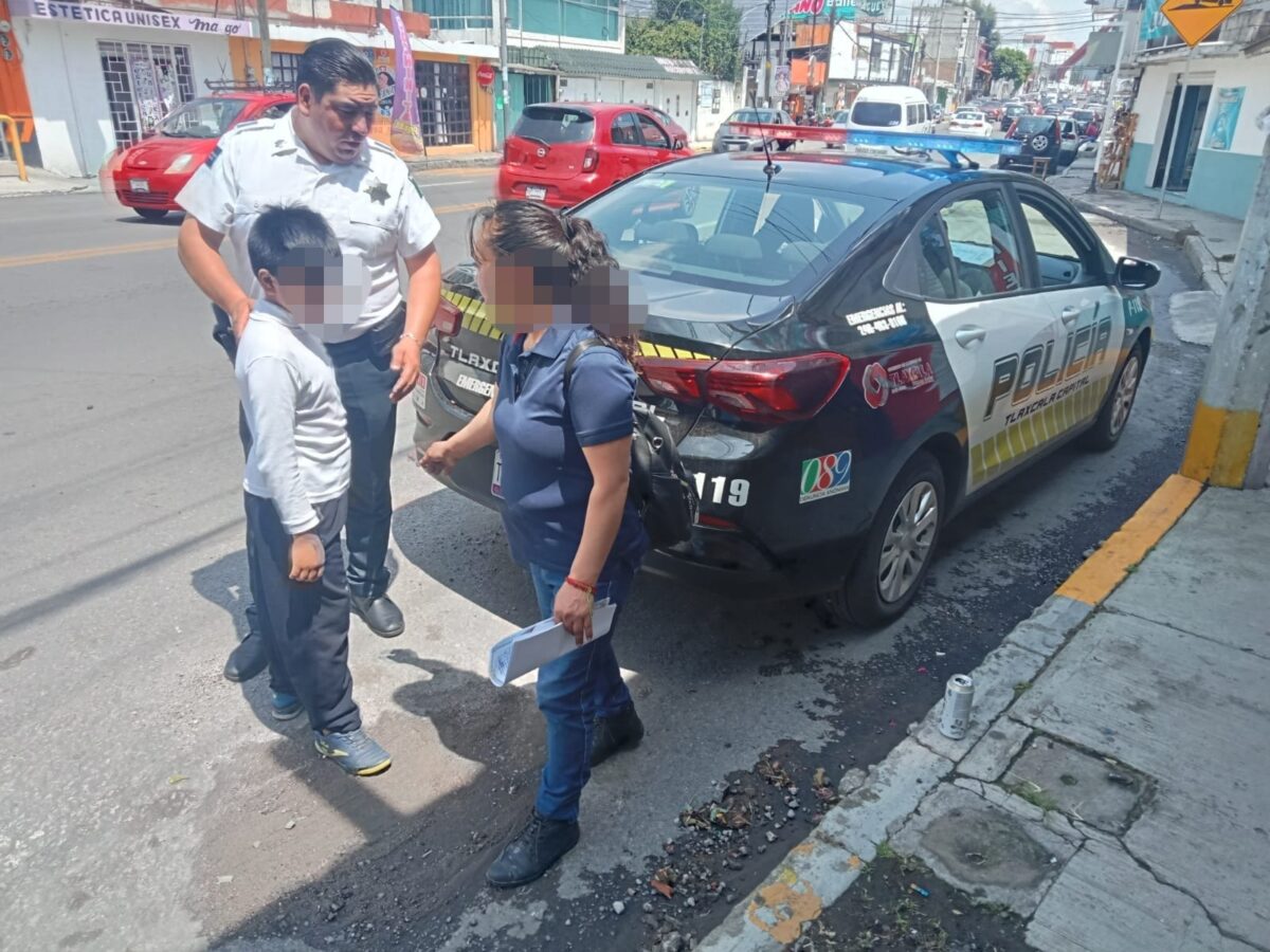 Localizan elementos de seguridad de Tlaxcala a menor de edad con reporte de extraviado