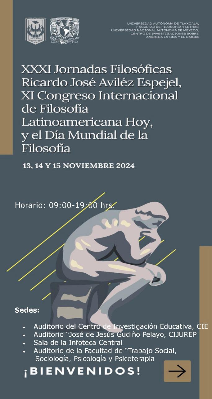 Inician en la UATx el IX Congreso de Filosofía Latinoamericana  y las XXXI Jornadas Filosóficas “Ricardo José Avilez Espejel”