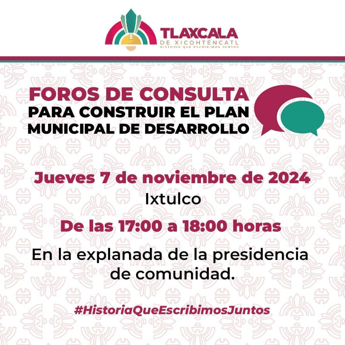 Alista Ayuntamiento de Tlaxcala de Xicohténcatl Foros Ciudadanos para construir el Plan Municipal de Desarrollo*