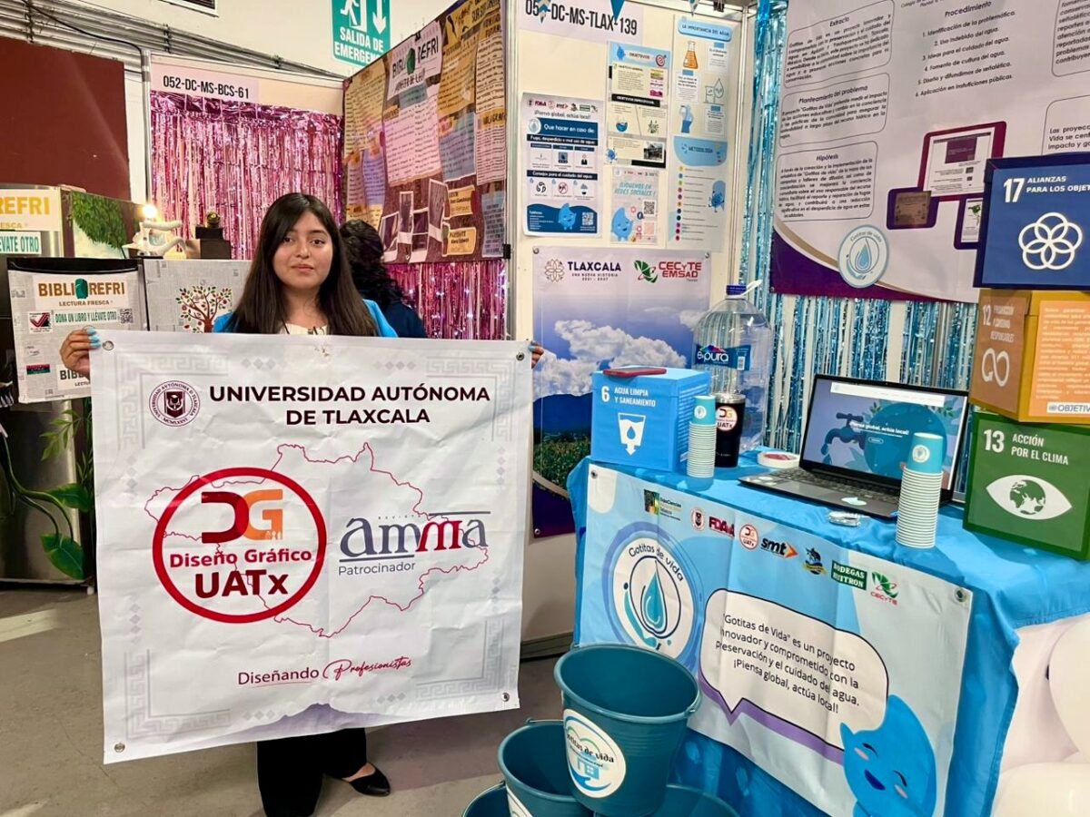 Estudiante de Diseño Gráfico UATX participa en ExpoCiencias  Nacional con proyecto para conservación del agua   